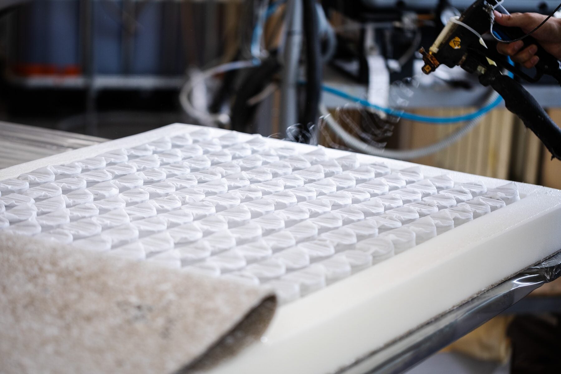 Automated mattress production line