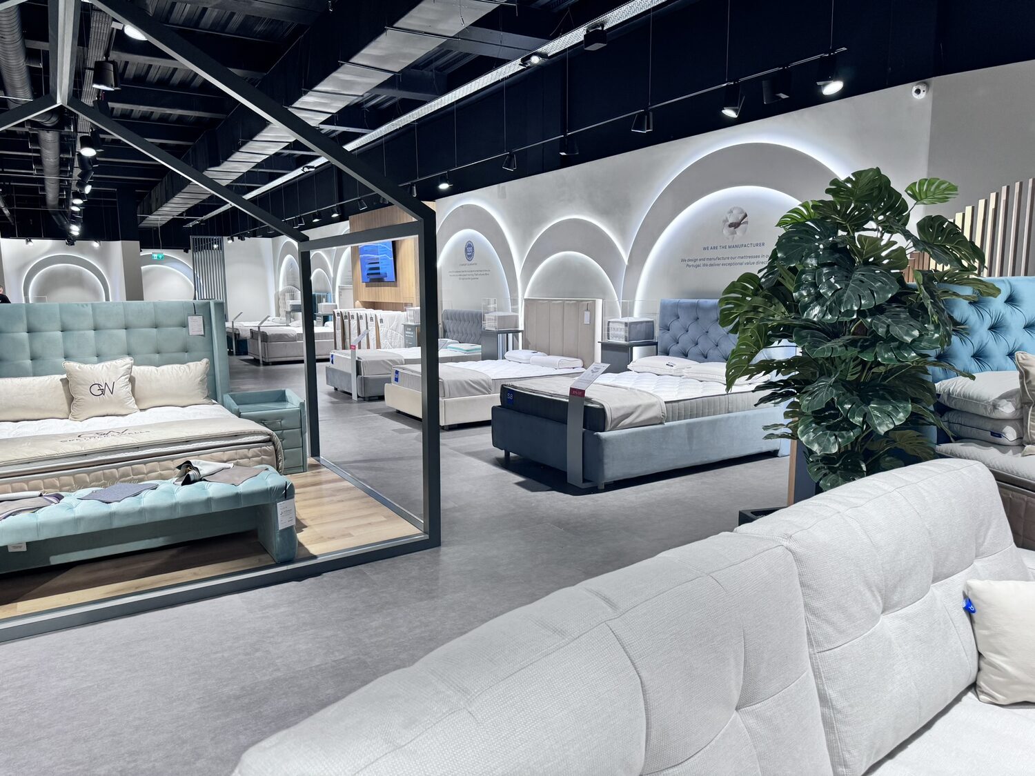 Askona products on a partner retail floor
