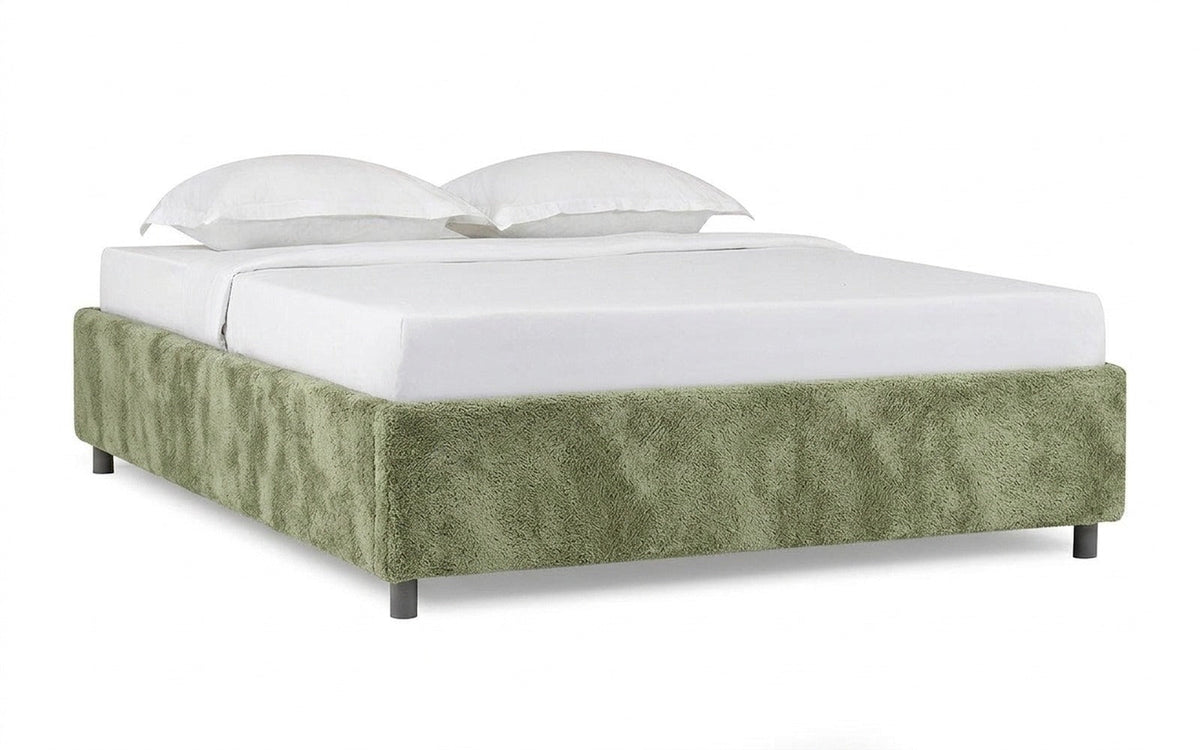 Base Dominus bed in Soul 618 fabric, product photo on white background