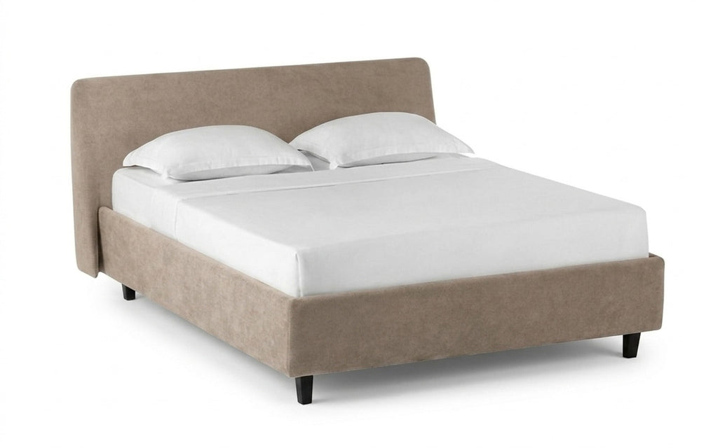 Friza Nova bed in Shammy Sunrise fabric, product photo on white background