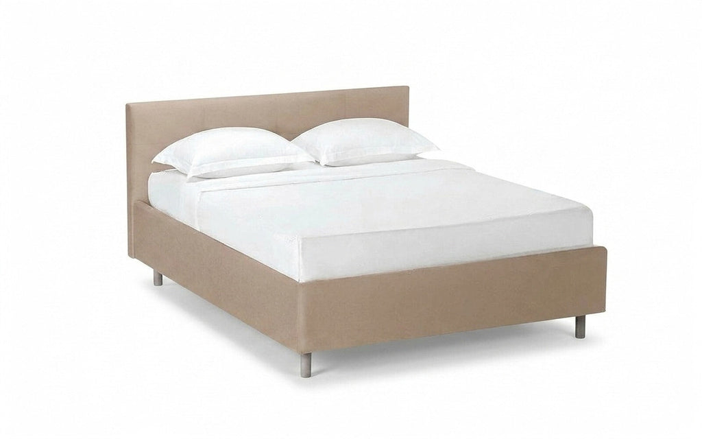 Vanessa Nova bed in Dumont 02 fabric, product photo on white background