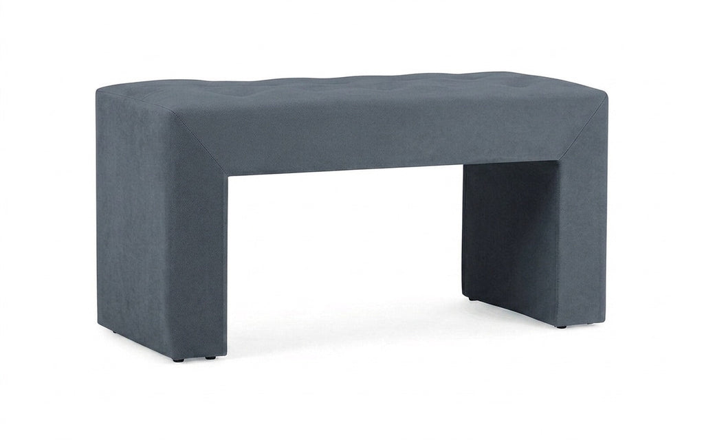 Enigma bench in Balance 996 fabric, product photo on white background