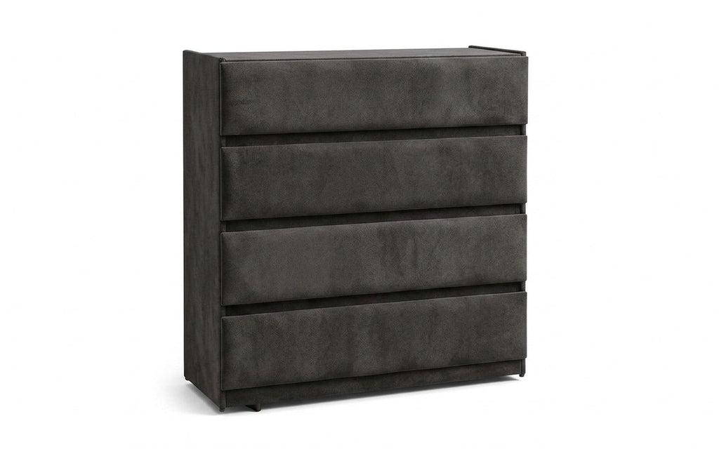 Lorenco dresser in Galaktika Grey fabric, product photo on white background