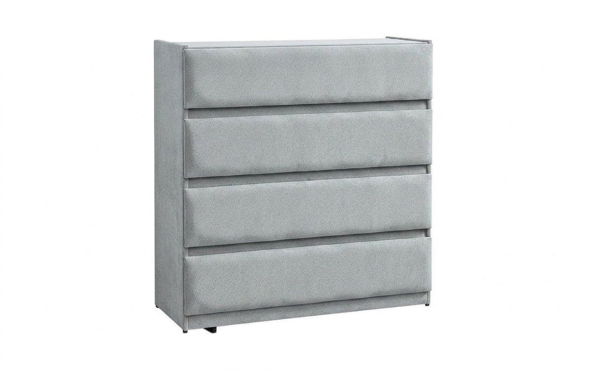 Lorenco dresser in Royal I Aqua fabric, product photo on white background