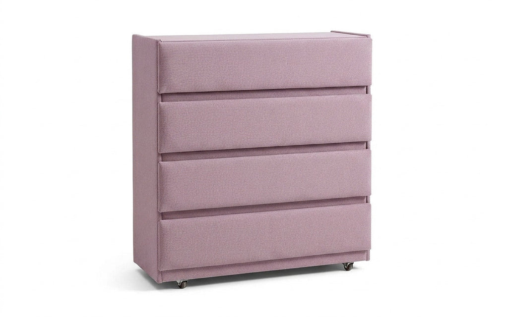 Lorenco dresser in Royal I Lavanda fabric, product photo on white background