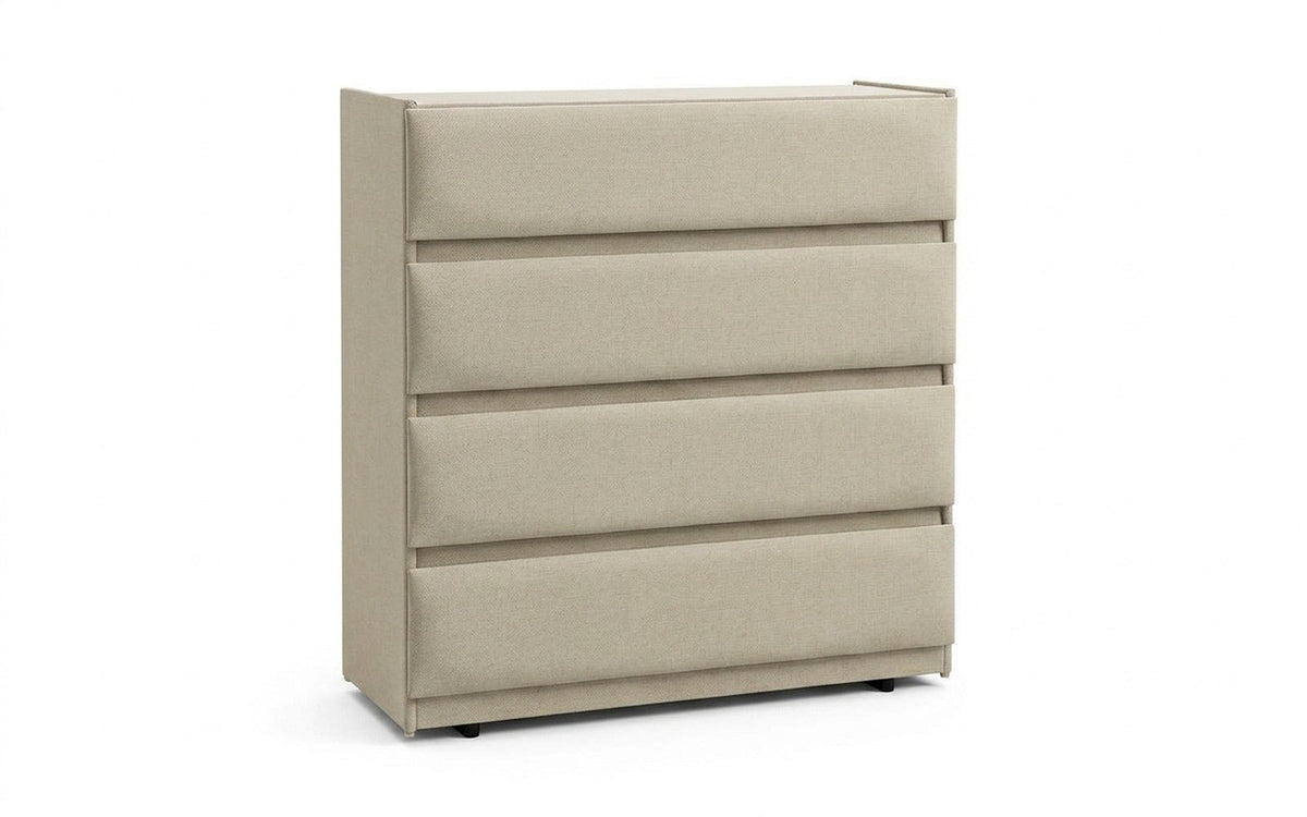 Lorenco dresser in Sky Velvet 03 fabric, product photo on white background