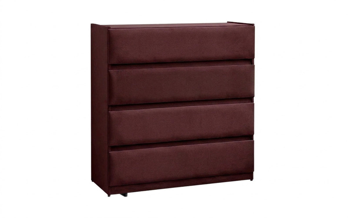 Lorenco dresser in Sky Velvet 32 fabric, product photo on white background