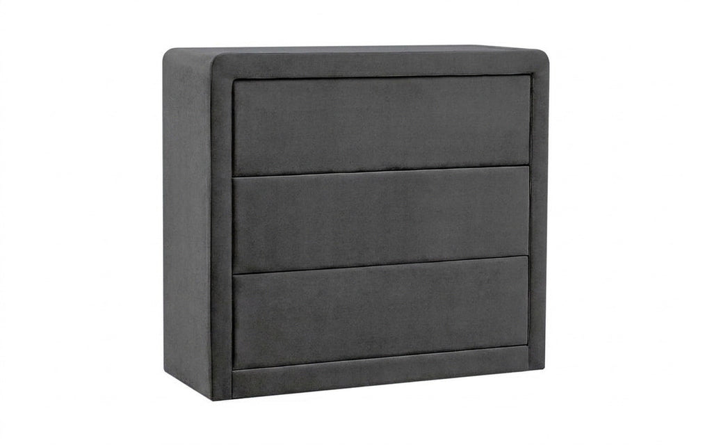 Orly dresser in Sky Velvet 16 fabric, product photo on white background