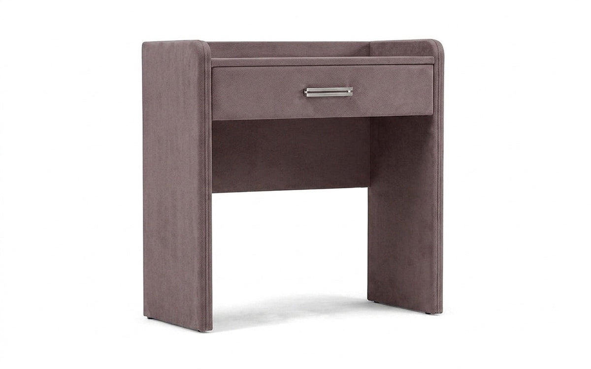 Fransis dressing table in Casanova Lilac fabric, product photo on white background