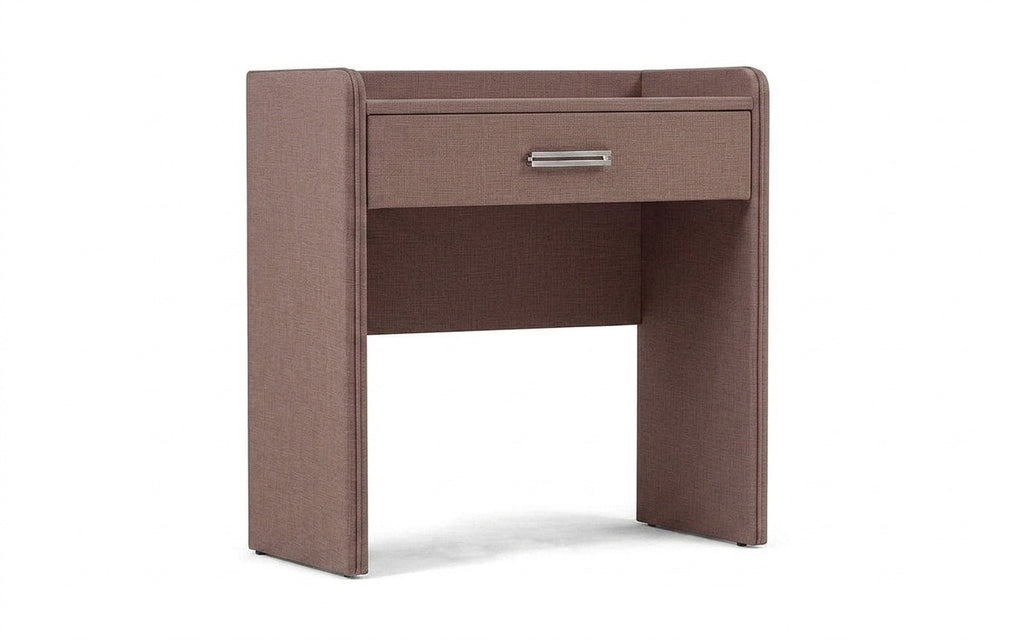 Fransis dressing table in Lidot Lilac fabric, product photo on white background