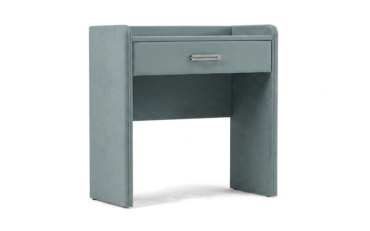Fransis dressing table in Royal I Capri fabric, product photo on white background