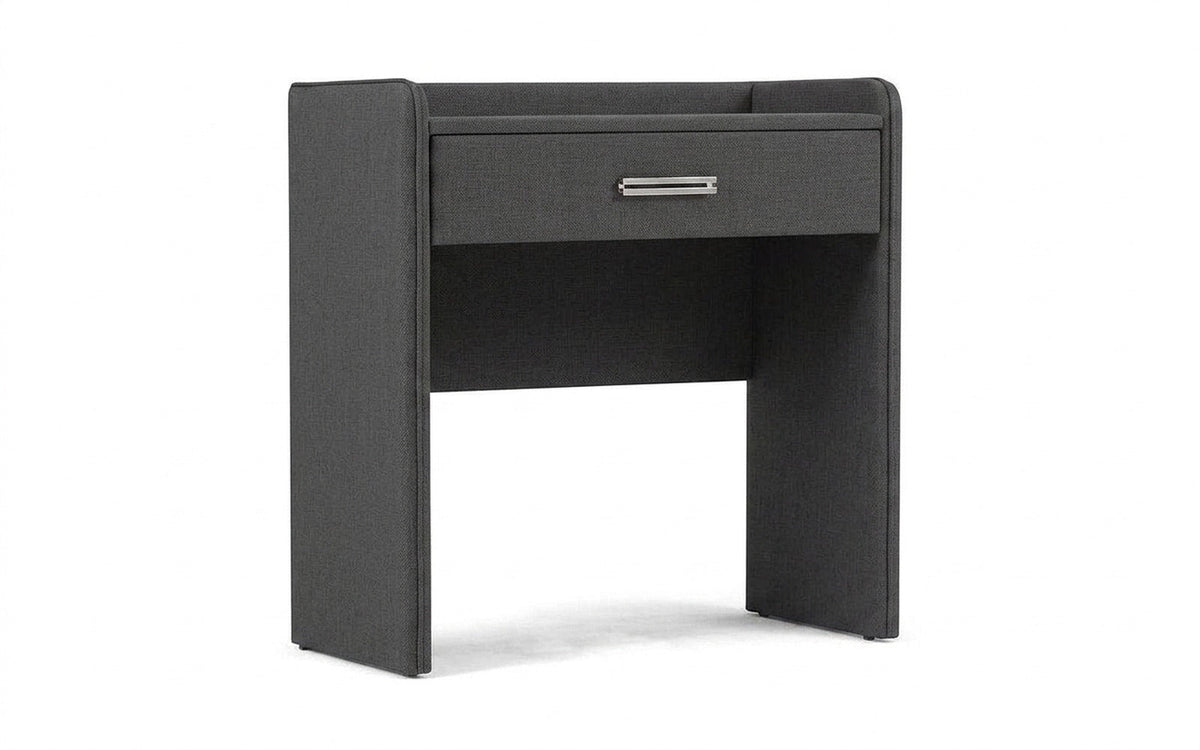 Fransis dressing table in Sky Velvet 16 fabric, product photo on white background