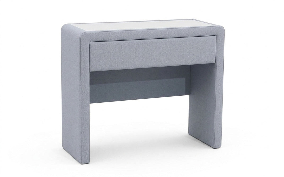 Orly dressing table in Balance 900 fabric, product photo on white background
