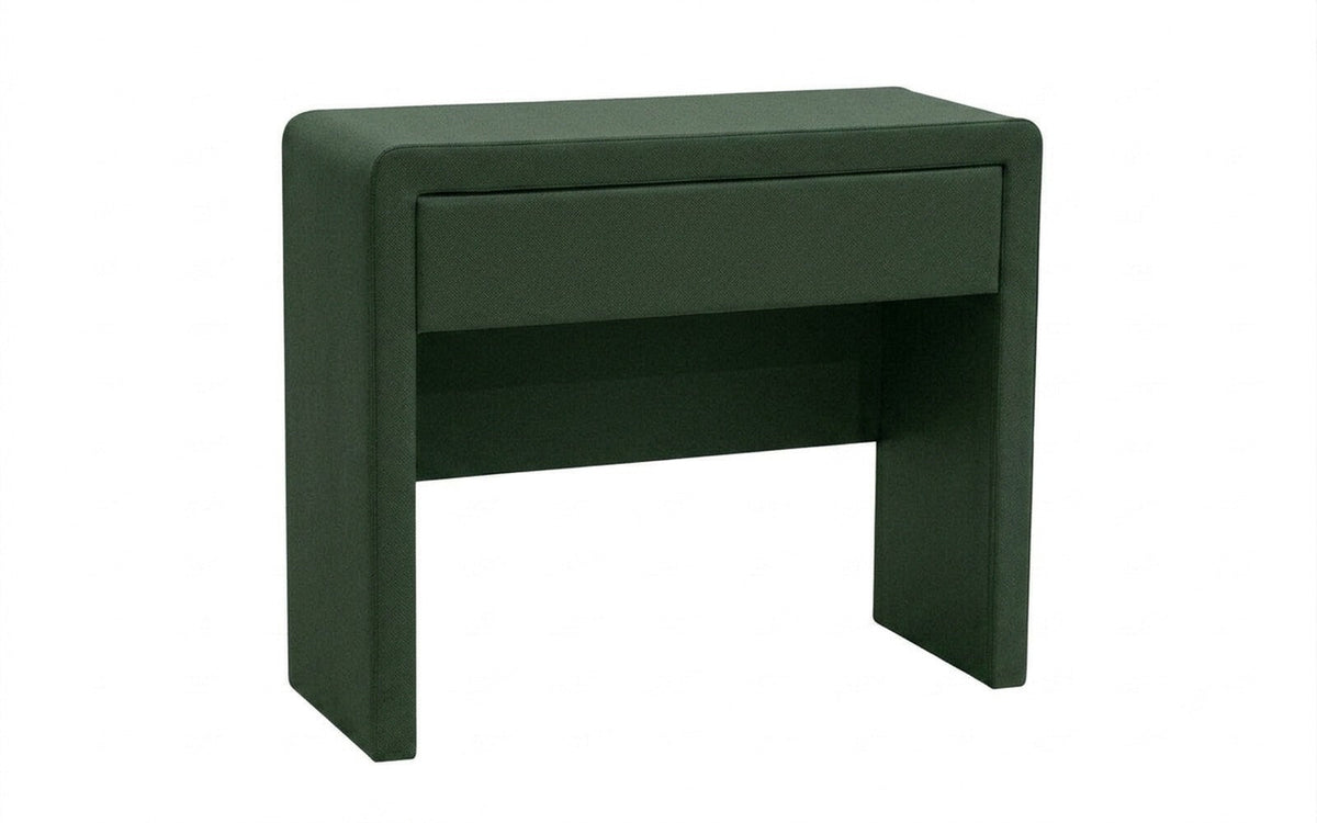 Orly dressing table in Casanova Grass fabric, product photo on white background