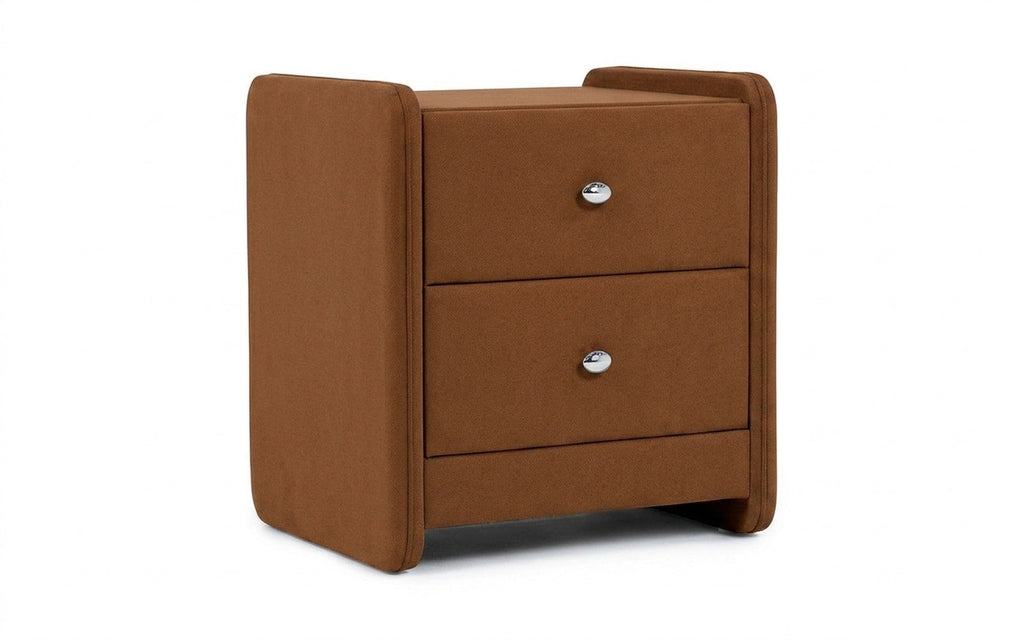 Classic 2 nightstand in Casanova Desert fabric, product photo on white background
