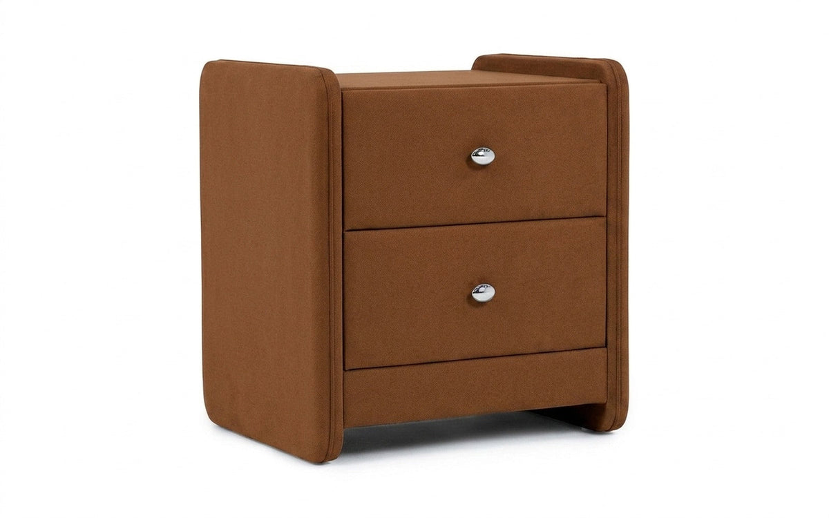 Classic 2 nightstand in Casanova Desert fabric, product photo on white background