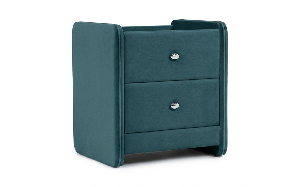 Classic 2 nightstand in Casanova Seawave fabric, product photo on white background