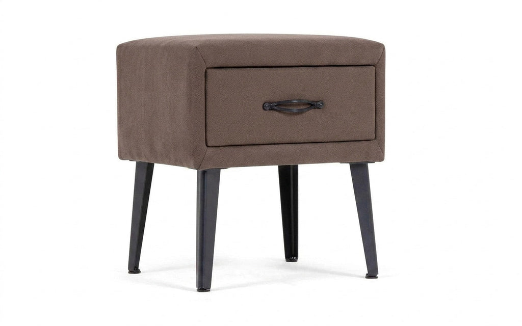 Fresca nightstand in Dumont 31 fabric, product photo on white background