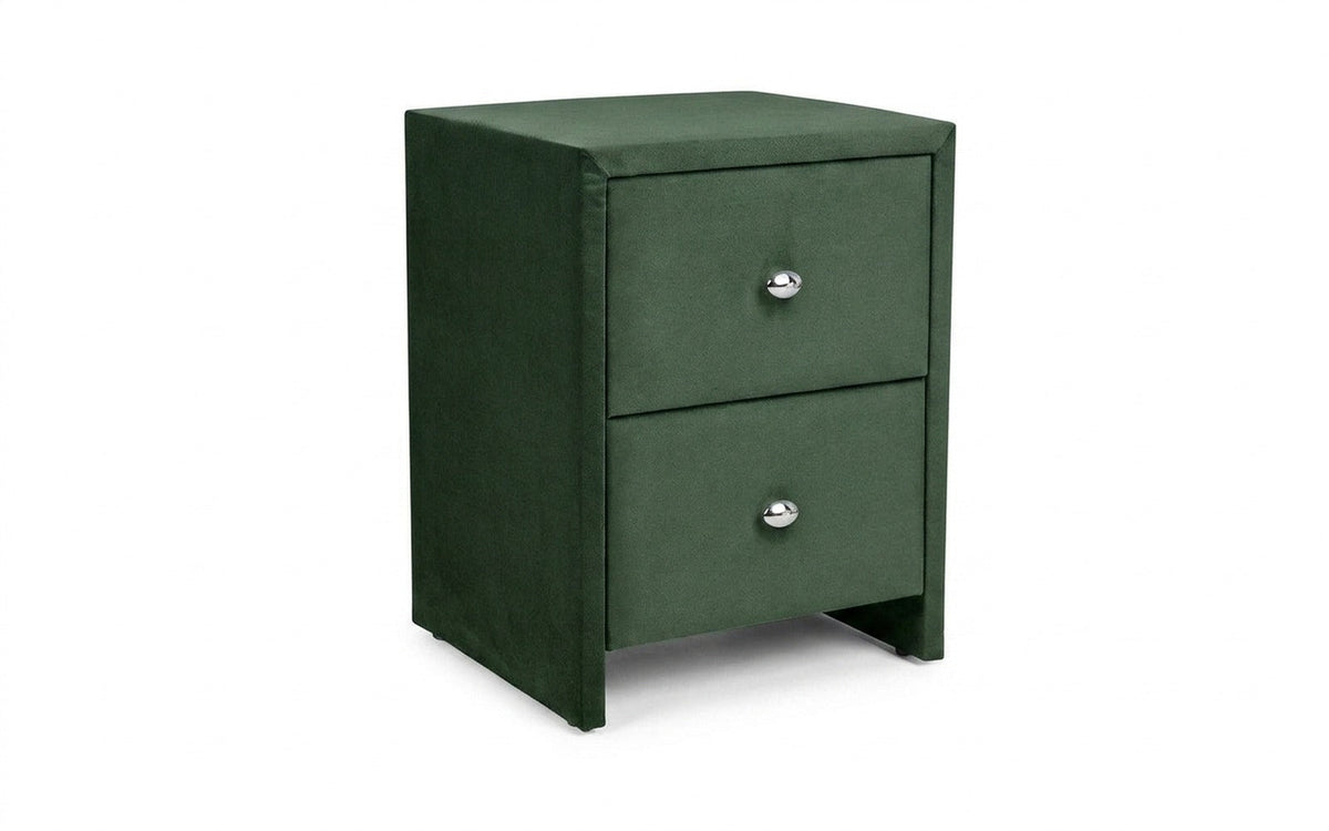 Hanna nightstand in Casanova Grass fabric, product photo on white background