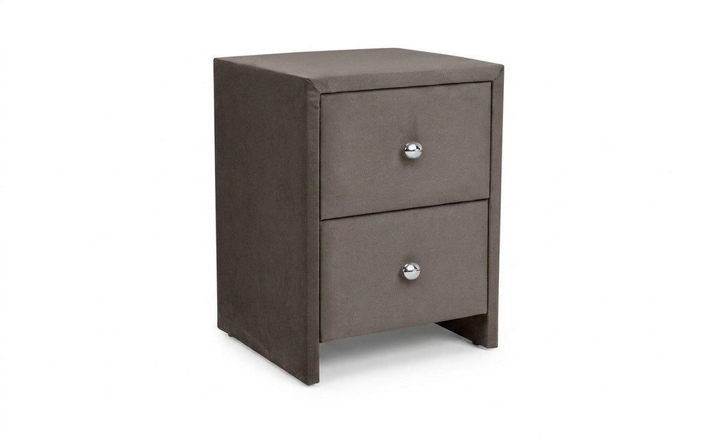 Hanna nightstand in Dumont 08 fabric, product photo on white background