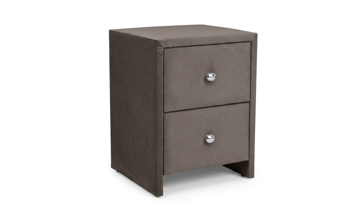 Hanna nightstand in Dumont 08 fabric, product photo on white background