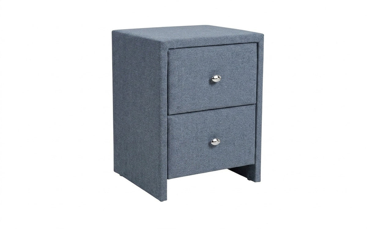 Hanna nightstand in Dumont 32 fabric, product photo on white background