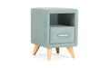 Leda nightstand, product photo on white background, view 1