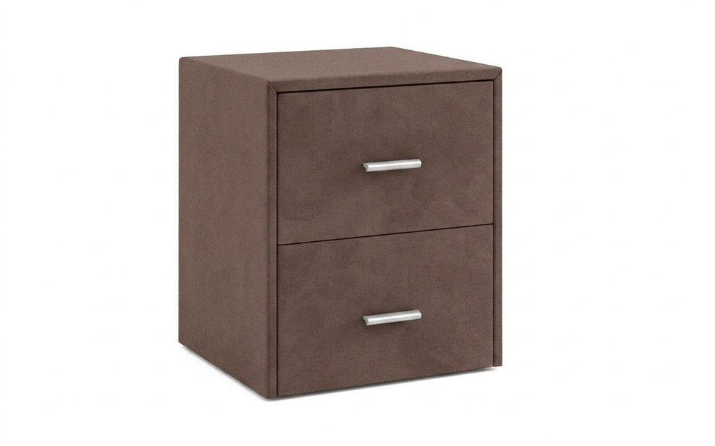 Magda nightstand in Dumont 31 fabric, product photo on white background