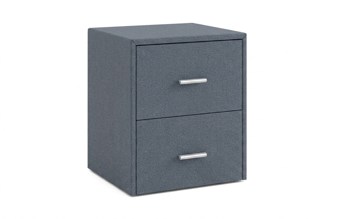 Magda nightstand in Dumont 32 fabric, product photo on white background