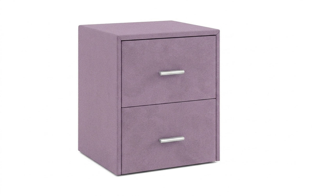Magda nightstand in Velutto 11 fabric, product photo on white background