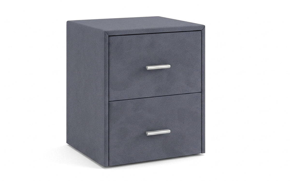 Magda nightstand in Velutto 32 fabric, product photo on white background