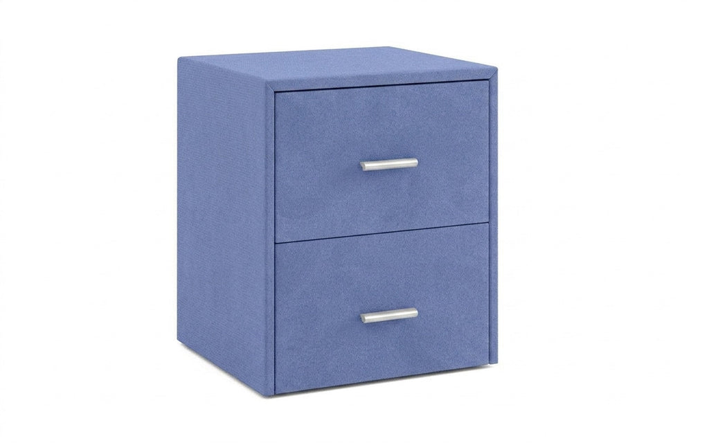 Magda nightstand in Velutto 48 fabric, product photo on white background