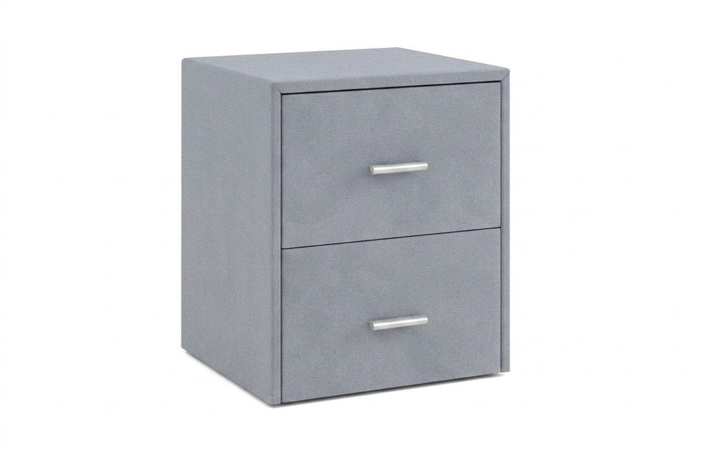 Magda nightstand in Velutto 52 fabric, product photo on white background