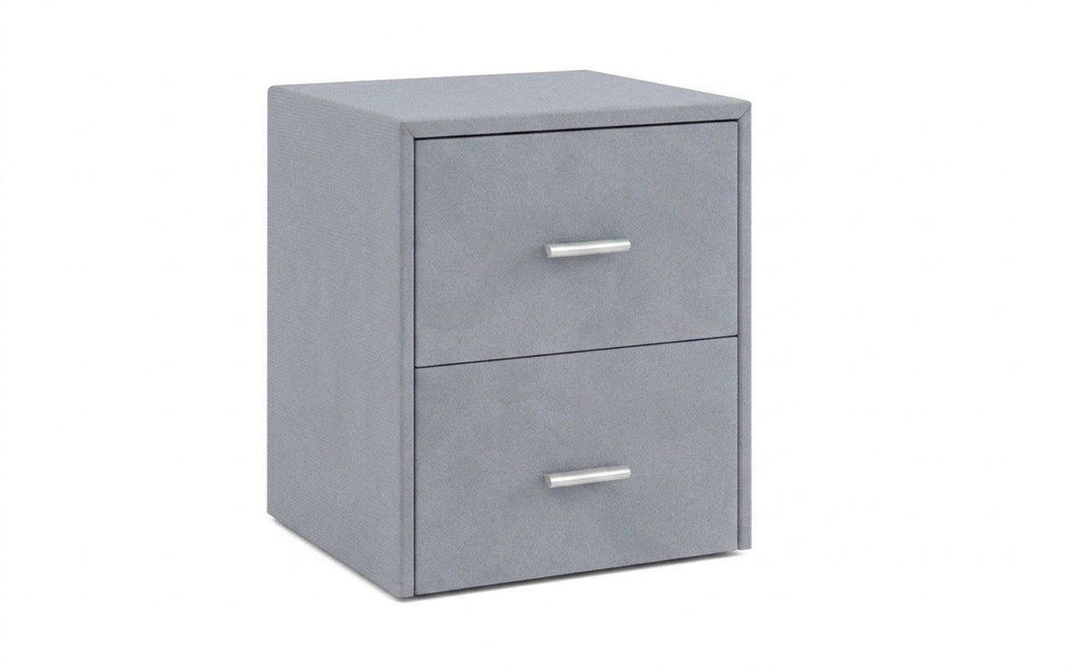 Magda nightstand in Velutto 52 fabric, product photo on white background