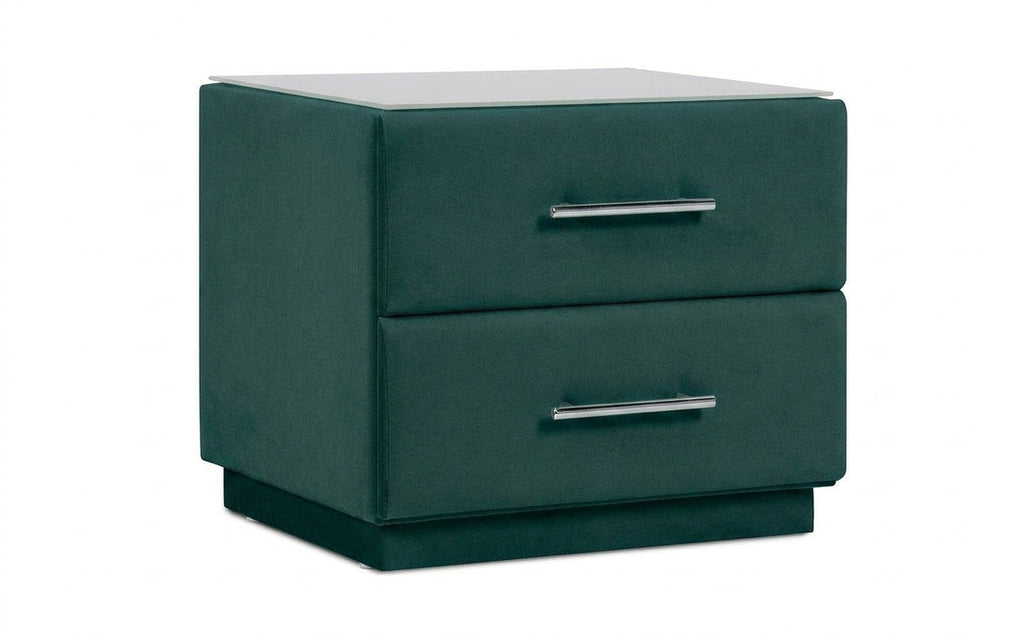 Marco nightstand in Aura 09 fabric, product photo on white background