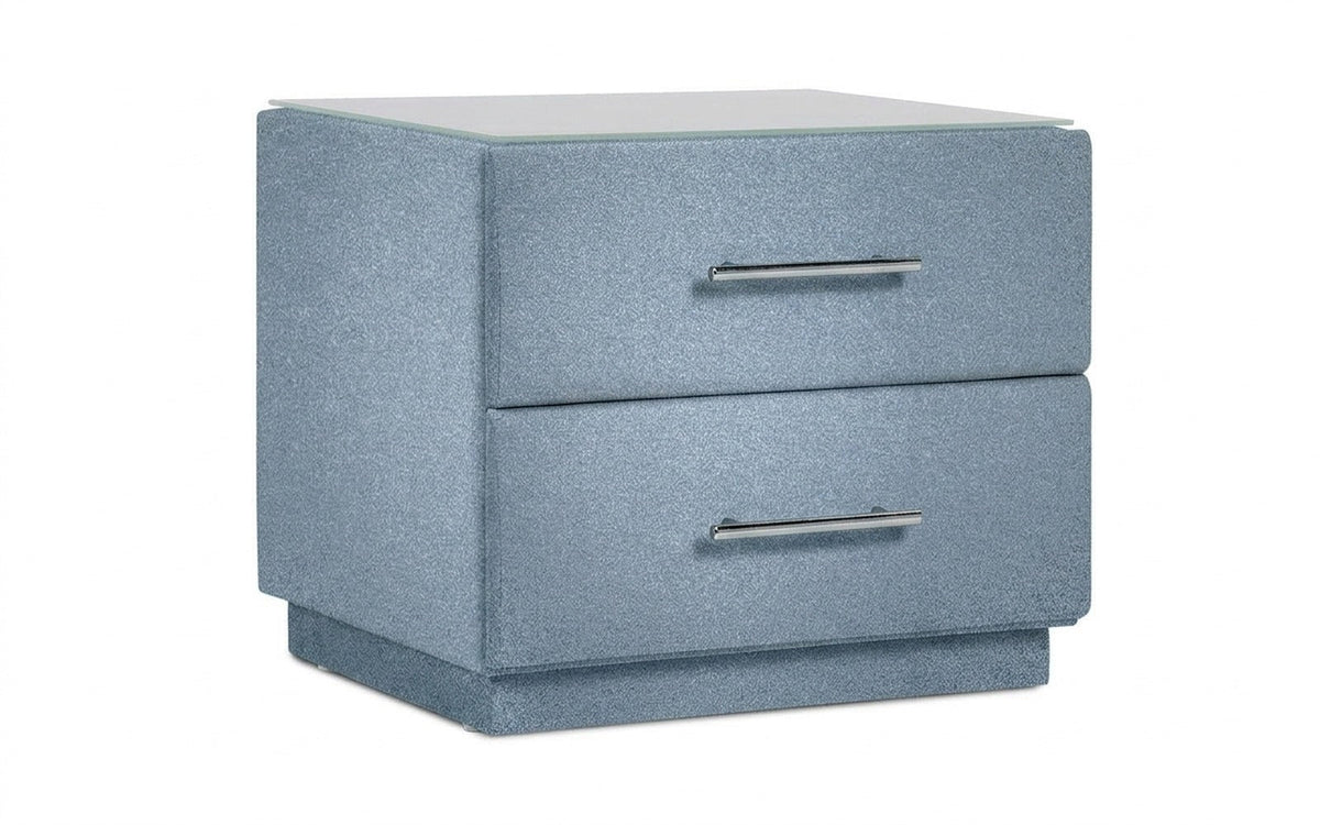 Marco nightstand in Aura 11 fabric, product photo on white background
