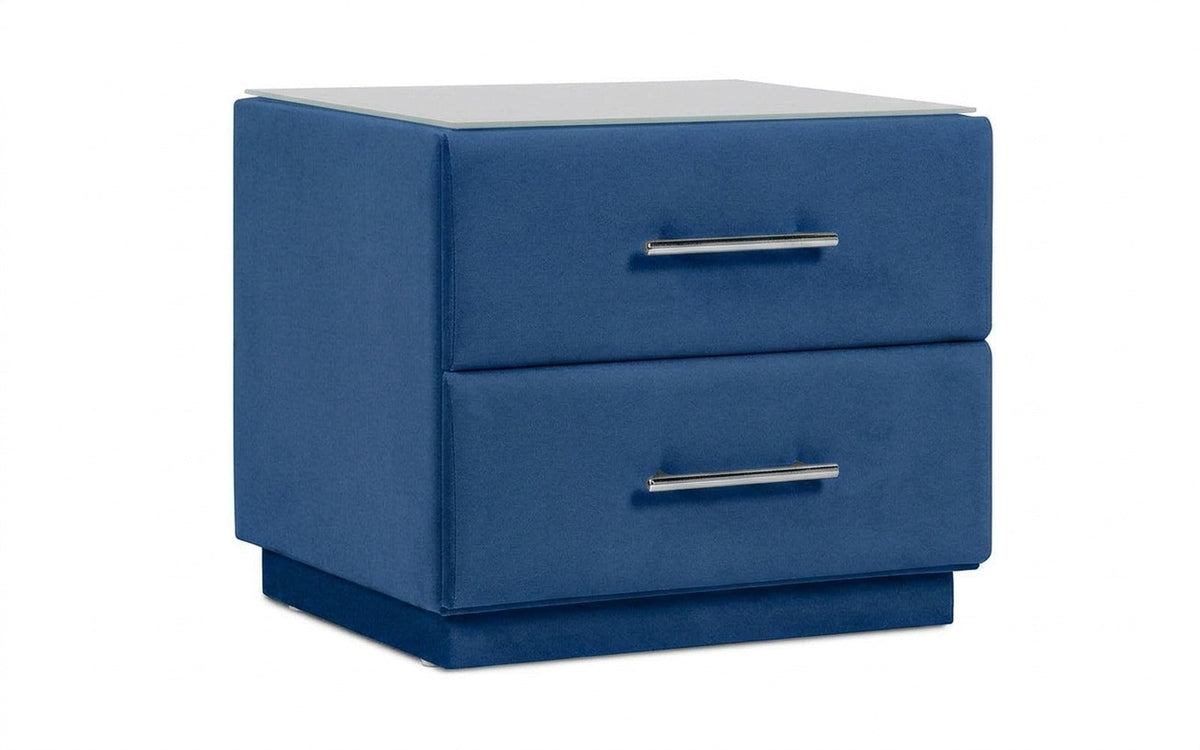 Marco nightstand in Balance 784 fabric, product photo on white background