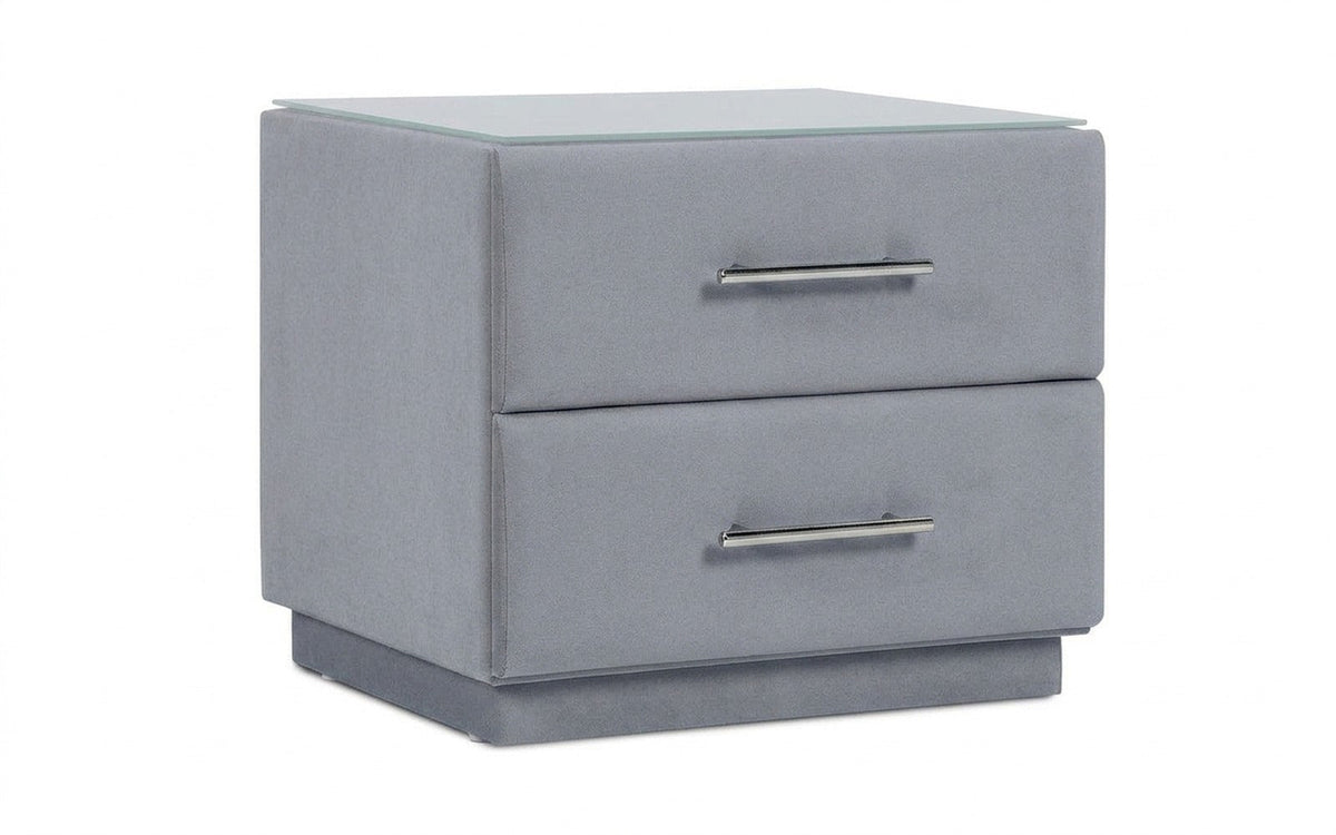 Marco nightstand in Balance 900 fabric, product photo on white background