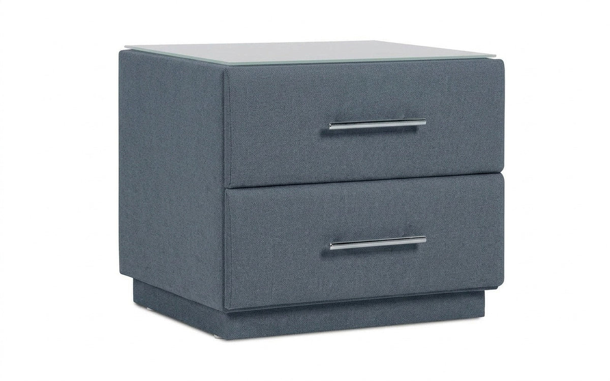 Marco nightstand in Balance 996 fabric, product photo on white background