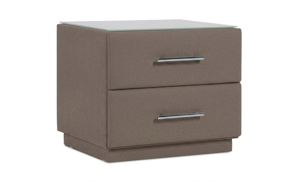 Marco nightstand in Dumont 08 fabric, product photo on white background