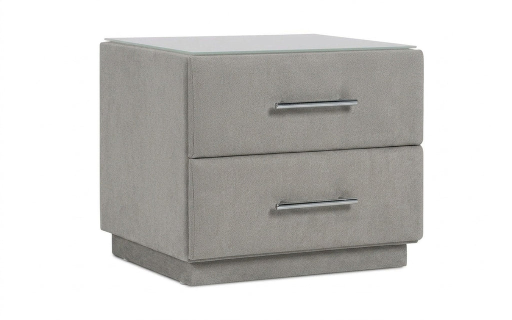 Marco nightstand in Dumont 24 fabric, product photo on white background