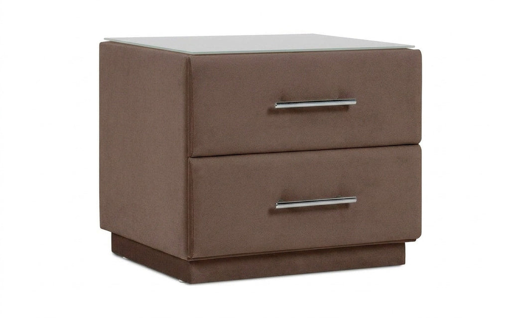 Marco nightstand in Dumont 31 fabric, product photo on white background