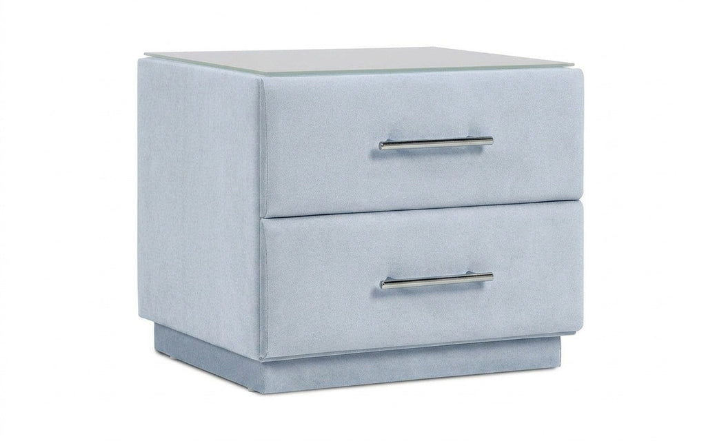 Marco nightstand in Galaktika Cloud fabric, product photo on white background