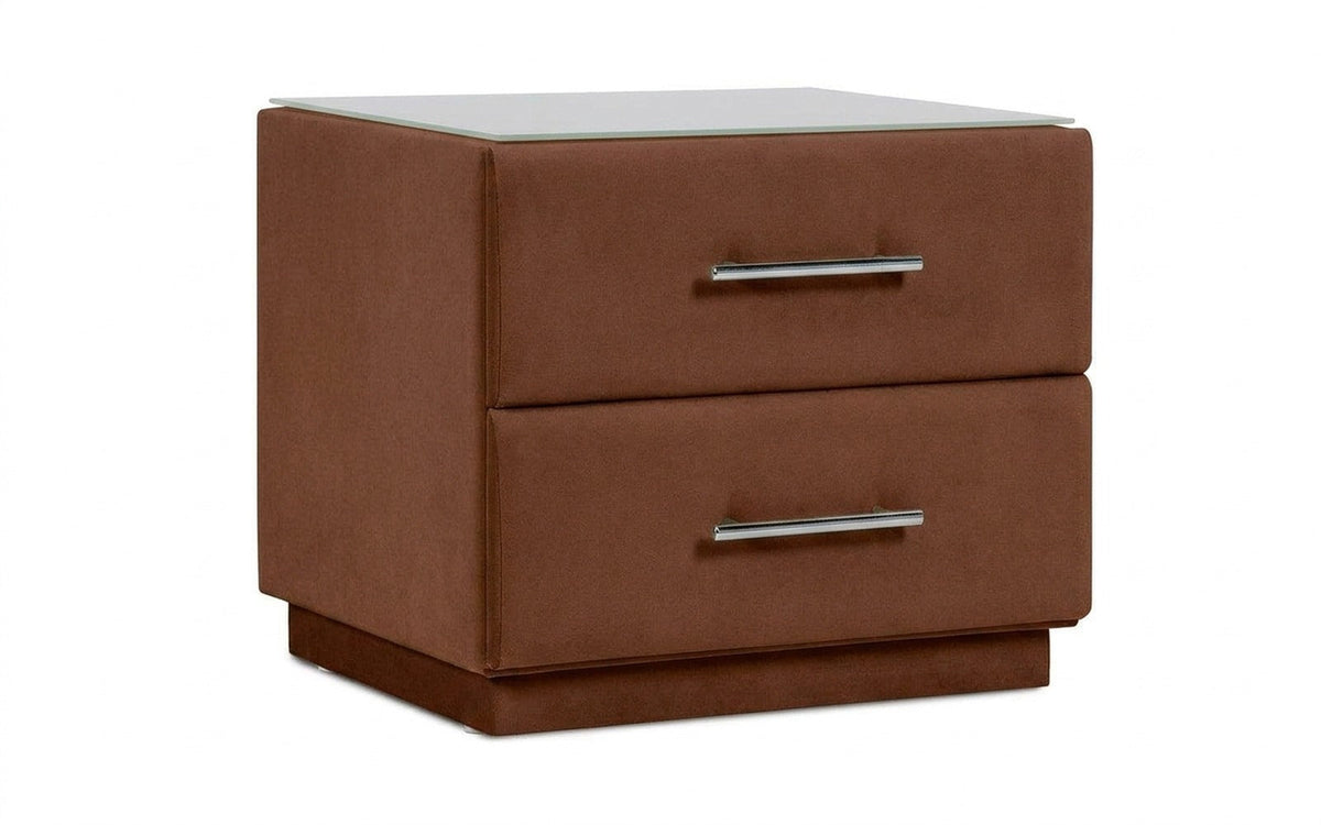 Marco nightstand in Galaktika Grap fabric, product photo on white background