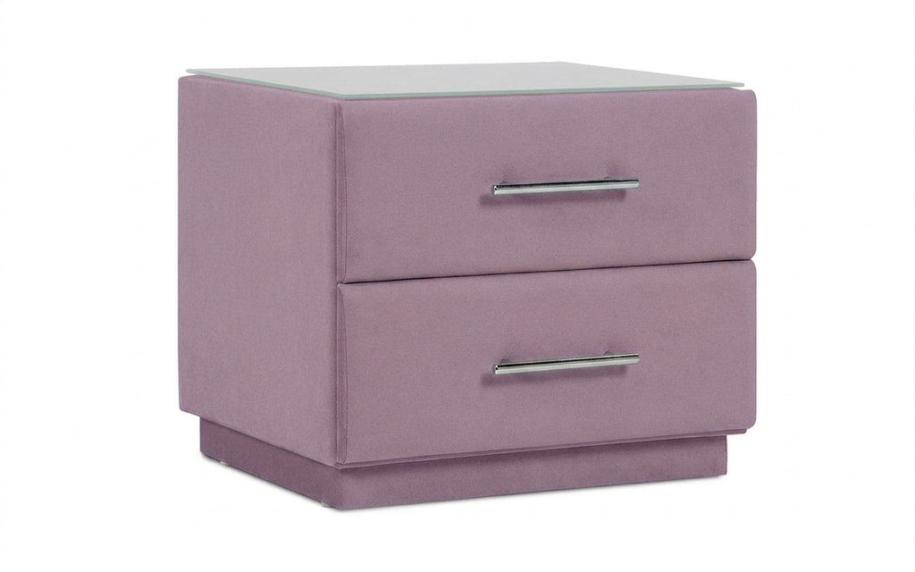 Marco nightstand in Velutto 11 fabric, product photo on white background