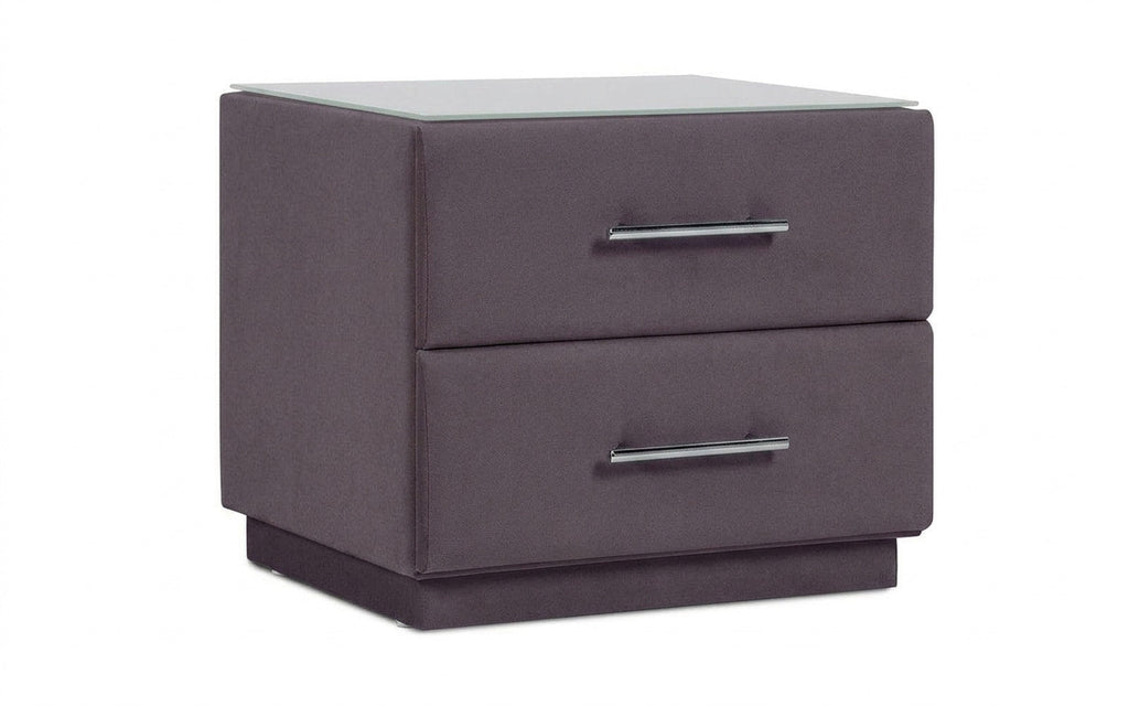 Marco nightstand in Velutto 19 fabric, product photo on white background