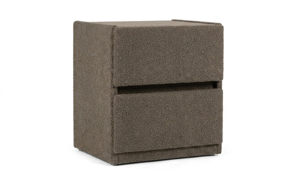 Oscar nightstand in Alaska 06 fabric, product photo on white background