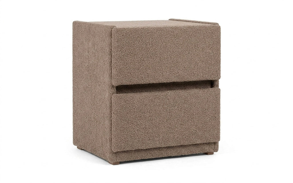 Oscar nightstand in Alaska 12 fabric, product photo on white background