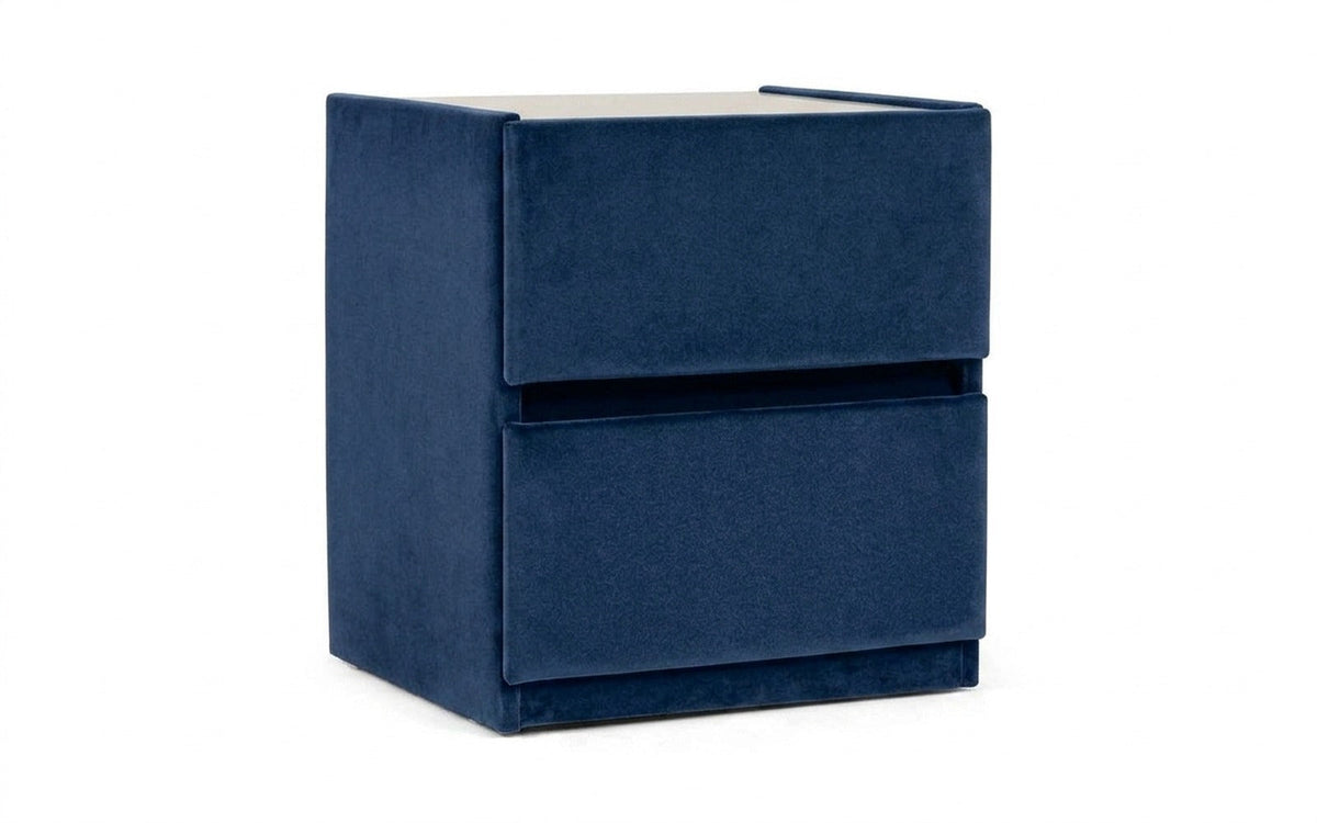 Oscar nightstand in Aura 18 fabric, product photo on white background