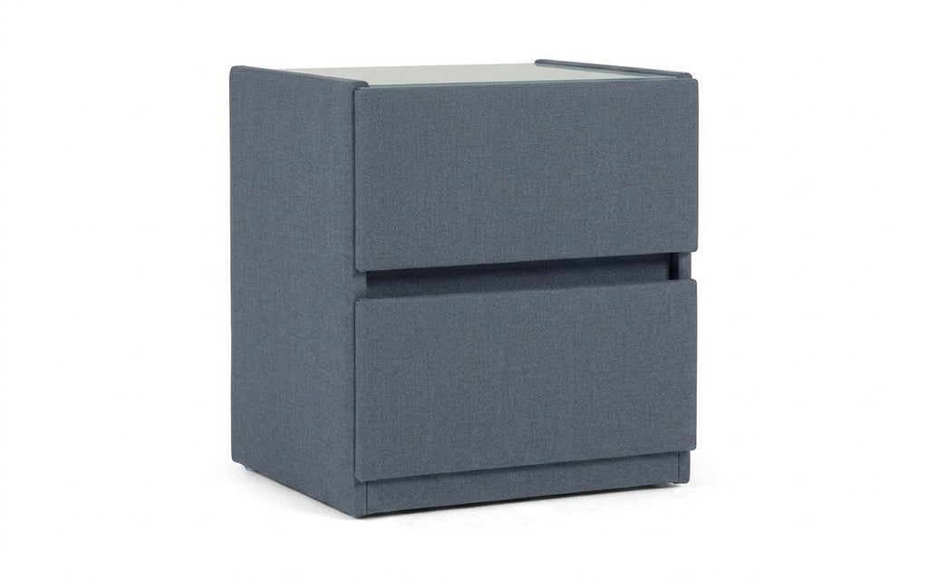 Oscar nightstand in Balance 996 fabric, product photo on white background